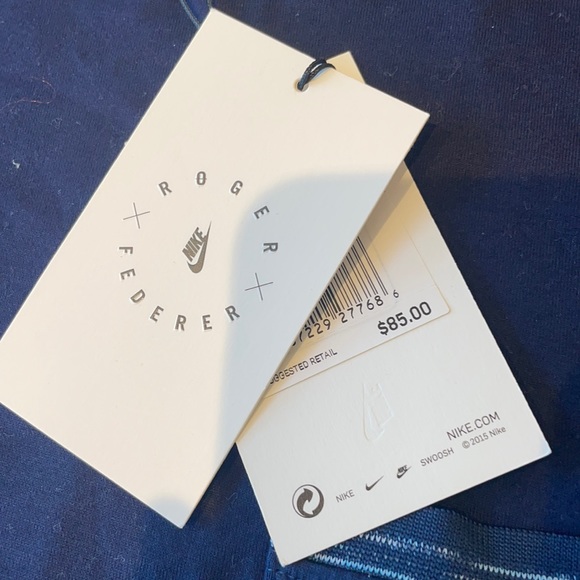 Nike Lab Roger Federer navy tee shirt NWT - Picture 5 of 10